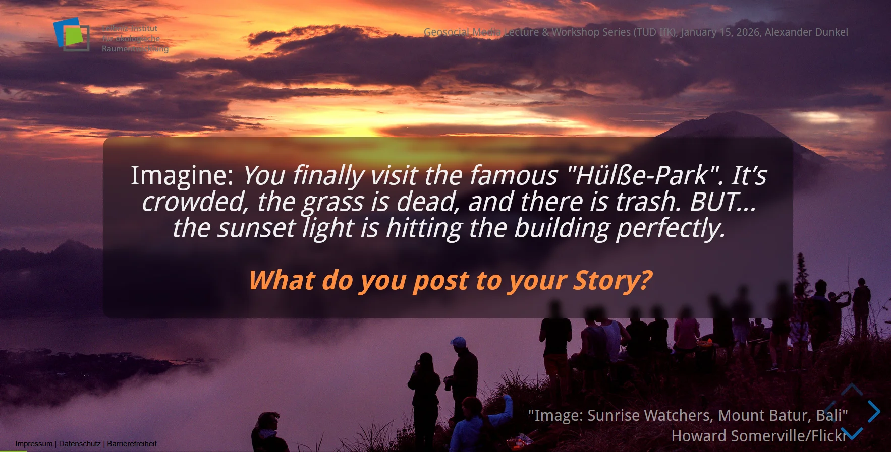 Slido Question: What do you post?