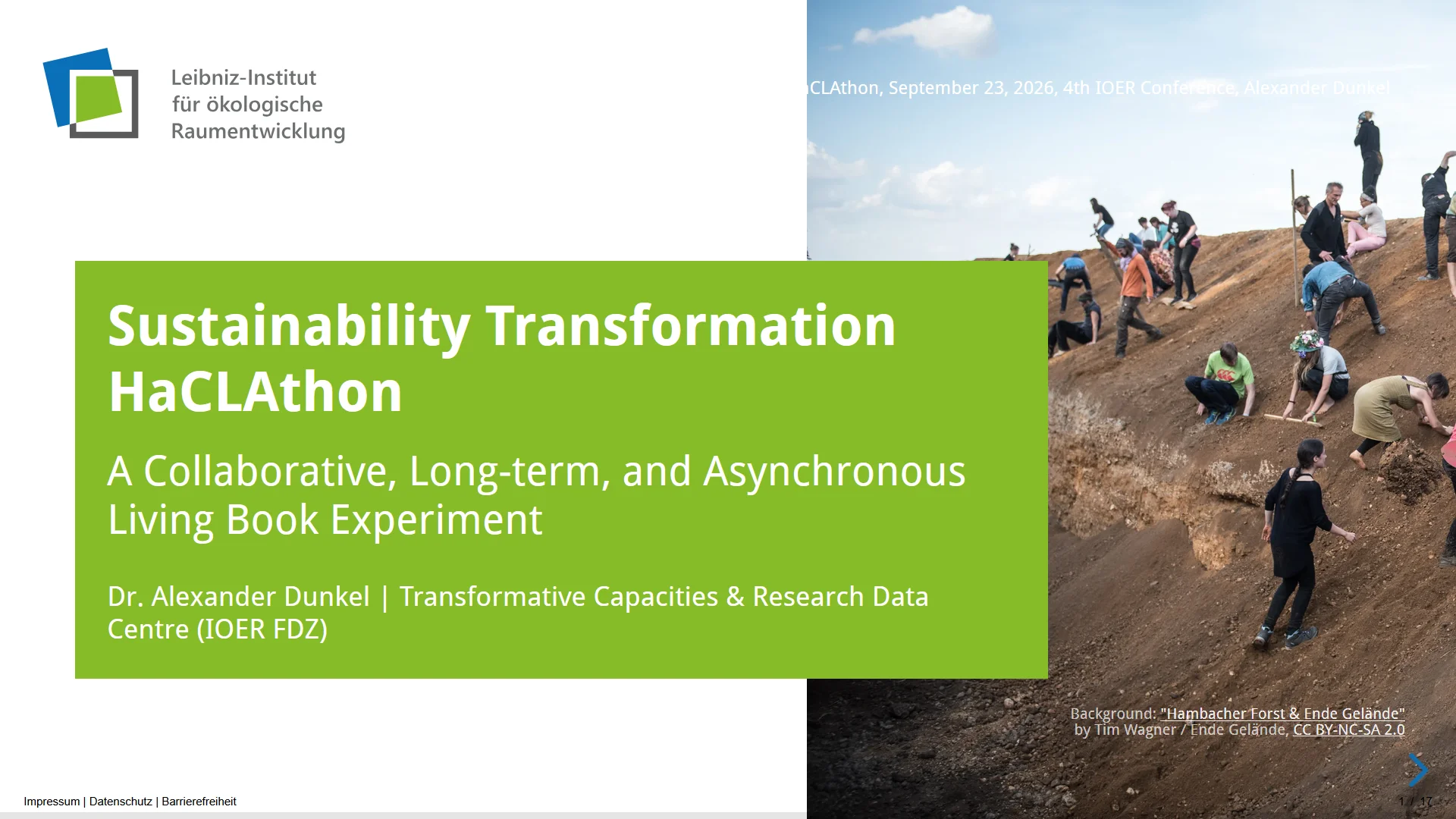 Title Slide: HaCLAthon Presentation