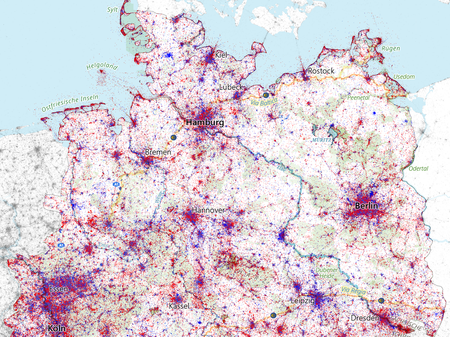 Digital Landscape Traces